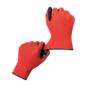 Guantes de poliéster con revestimiento de nitrilo de calibre 13 y logotipo personalizado, guantes protectores de seguridad para el trabajo baratos - Product Image 5