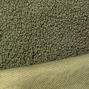 Tùy chỉnh bán buôn dệt kim sợi ngang 320gsm 100% <span class=keywords><strong>polyester</strong></span> bông nhung <span class=keywords><strong>Sherpa</strong></span> vải lông cừu cho bọc - Product Image 2