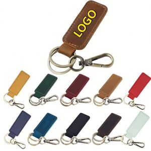 Porte-clés de voiture en cuir PU de luxe, gravé, cadeau en cuir, porte-clés universel pour clés de voiture, souvenirs et cadeau de mariage - Product Image 1