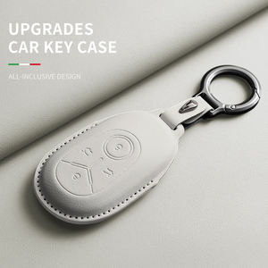 Housse de clé de voiture en cuir de couleur d'origine pour Geely Star Vow Geome Emgrand X7 Ex7 Coolray, anti-rayures, housse de clé de voiture automatique Sll - Product Image 3