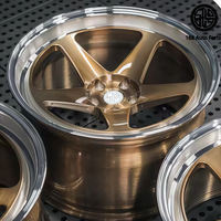 168 Jantes forgées monobloc 5 branches à déport profond de 18, 19, 20 pouces, 5x114.3, 5x100, 5x108 pour BMW, Toyota, Ford