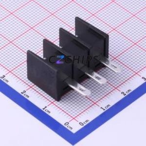 KF25H-7.62-3P Barrier Terminal Block Through hole Component (THT),P=7.62mm Connector Two Sides 7.62mm 1x3P Straight Pin - Product Image 2
