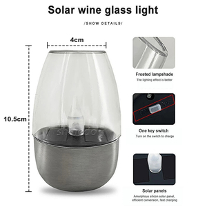 Lámpara Solar <span class=keywords><strong>para</strong></span> Exteriores, Luz de Vela sin Llama, Impermeable, Lámpara de Mesa Portátil, <span class=keywords><strong>Velas</strong></span> Solares LED, Luz de Jardín <span class=keywords><strong>para</strong></span> Césped, Camping, Fiesta - Product Image 4