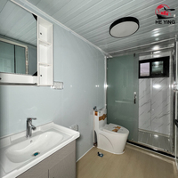 Maison conteneur préfabriquée extensible de 20 pieds et 40 pieds prête à être expédiée, à vendre, livraison rapide, mini-maison préfabriquée 3, 4 ou 5 chambres