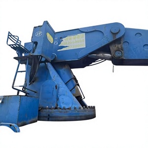 Grue pliante bleue de 40 tonnes avec moteur à engrenages et pompe, hauteur de levage de 14 m - Product Image 1