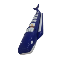 Haute qualité 0.9mm PVC bâche 8 passagers gonflable eau requin baleine tour banane bateau à vendre