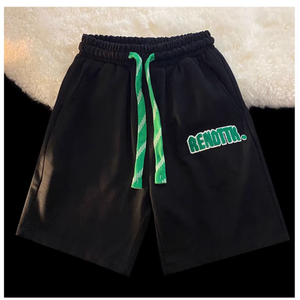 Shorts en toile de polyester unie pour homme, personnalisés, écologiques, taille mi-haute, imperméables, respirants, avec cordon de serrage numérique, service OEM - Product Image 2