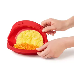 硅胶煎蛋器不粘折叠微波蛋卷烤盘煎蛋卷工具