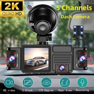 กล้องติดรถยนต์ 2K Ultra Dash Cam พร้อม WiFi ระบบมองเห็นในเวลากลางคืน บันทึกแบบวนซ้ำ เครื่องบันทึกวิดีโอ 5 ช่องทาง กล้องบันทึกภาพรถยนต์ HD หน้าจอ IPS กล้องบันทึกภาพรถยนต์แบบกล่องดำ - Product Image 1