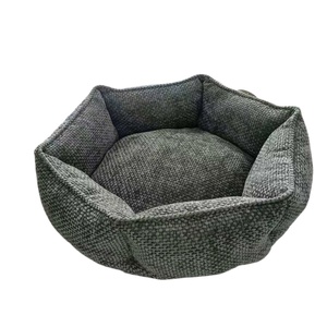 Coussin pour chat en fibres douces, forme hexagonale, base antidérapante, chaud et respirant, pour animaux de compagnie, décoration intérieure - Product Image 1