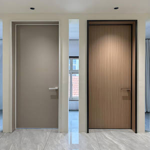 Puerta Interior de Aluminio y Madera de Alta Calidad, Aislamiento Acústico, Impermeable, para Oficina, Hotel, Apartamento, Tamaño y Color Personalizables - Product Image 2