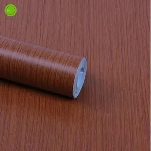 Papel tapiz impermeable de imitación de madera para muebles, película de vinilo brillante extraíble, papel tapiz decorativo para encimera, renovado