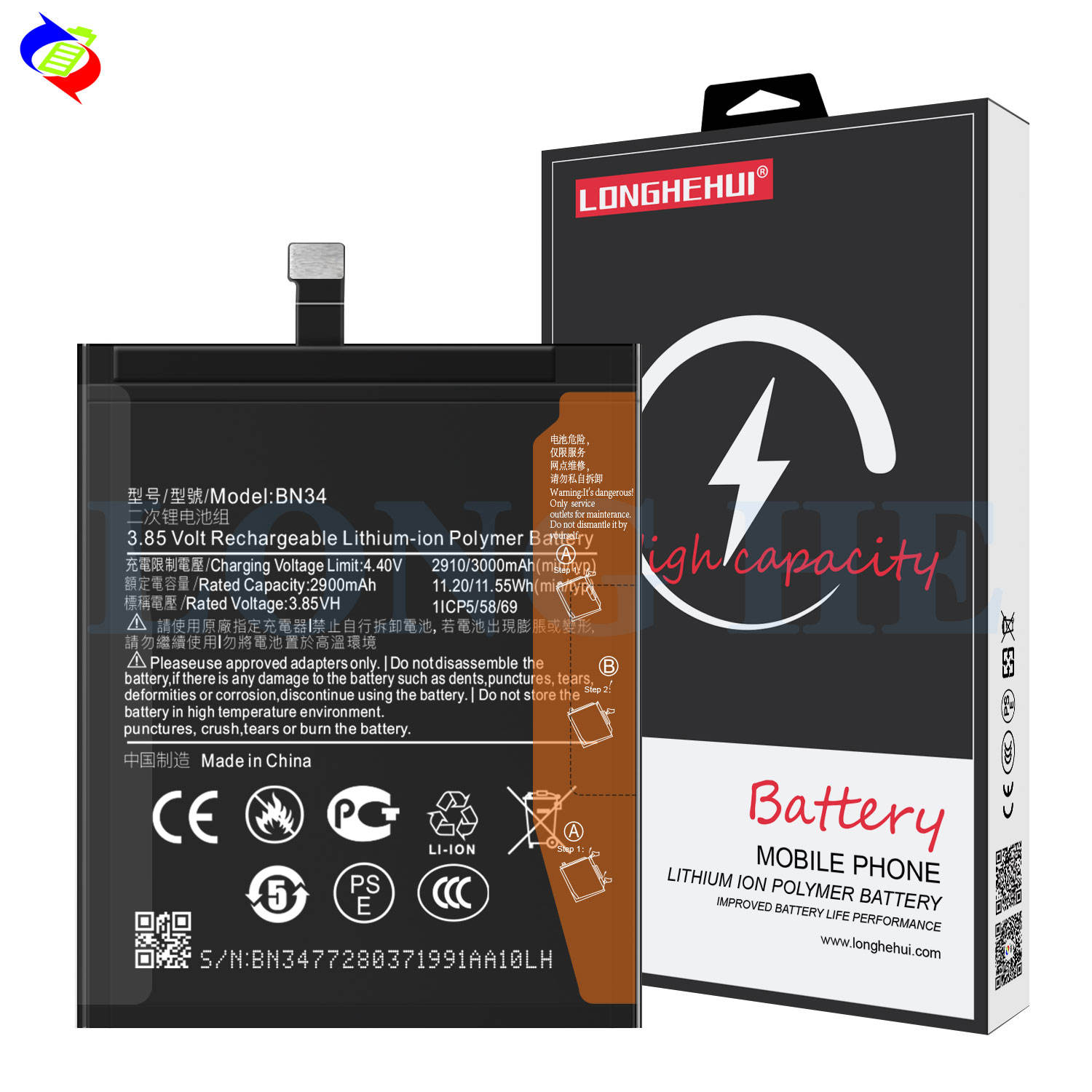 34174 - BATTERIA BM3K PER XIAOMI MI MIX 3 46BM3KG02014 - XIAOMI - 46BM3KG02014 - Foto 4