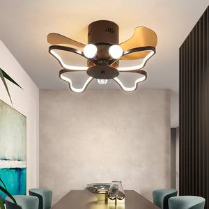 Ventilateur de plafond lumineux à couleur réglable avec motif papillon, 3000K-6500K, moteur DC silencieux, télécommande 6 vitesses et minuterie - Product Image 3
