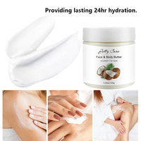 Huile de noix de coco naturelle, 120g, hydratant, organique, sans échantillon, crème de beurre corporel, parfumé, étiquette privée