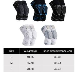 Entrenamiento ajustable Deportes Compresión Rodillera Soporte Manga Envoltura Almohadilla rotuliana Tendón para mujeres y hombres Correr Dolor <span class=keywords><strong>de</strong></span> rodilla - Product Image 6