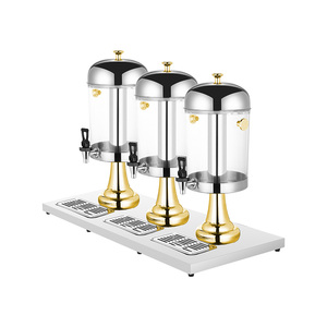 Distributeur de boissons réfrigérées en acier inoxydable portable de 24 L, écologique, de qualité alimentaire, baril en verre pour restaurant, fruits - Product Image 1