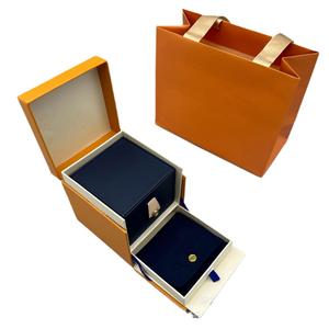 Caja de Joyería de Doble Cajón de Alta Gama y Exquisita, Personalizable con Logotipo de Marca, Caja de Regalo para Parejas - Product Image 4