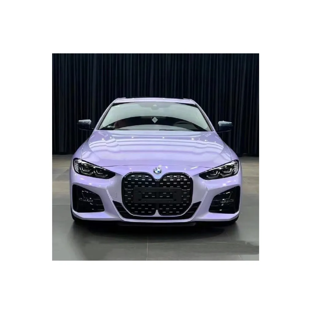 Nuevo diseño de moda Color Super brillante 1,52*18 metros PET estrella púrpura pegatina envoltura PPF coche vinilo envoltura colores