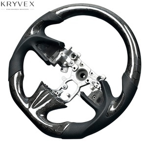 Volant <span class=keywords><strong>sport</strong></span> à 3 branches en cuir perforé couleur personnalisée Kryvex pour <span class=keywords><strong>Infiniti</strong></span> Q50/Q50L/2014-2017/Q60/<span class=keywords><strong>Q30</strong></span>/QX30 - Product Image 4