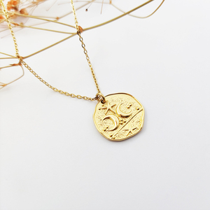 Collier <span class=keywords><strong>Lune</strong></span> et Étoile Bijoux plaqué or 18K Collier pendentif <span class=keywords><strong>lune</strong></span> Collier croissant de <span class=keywords><strong>lune</strong></span> Bijoux de <span class=keywords><strong>mer</strong></span> - Product Image 5