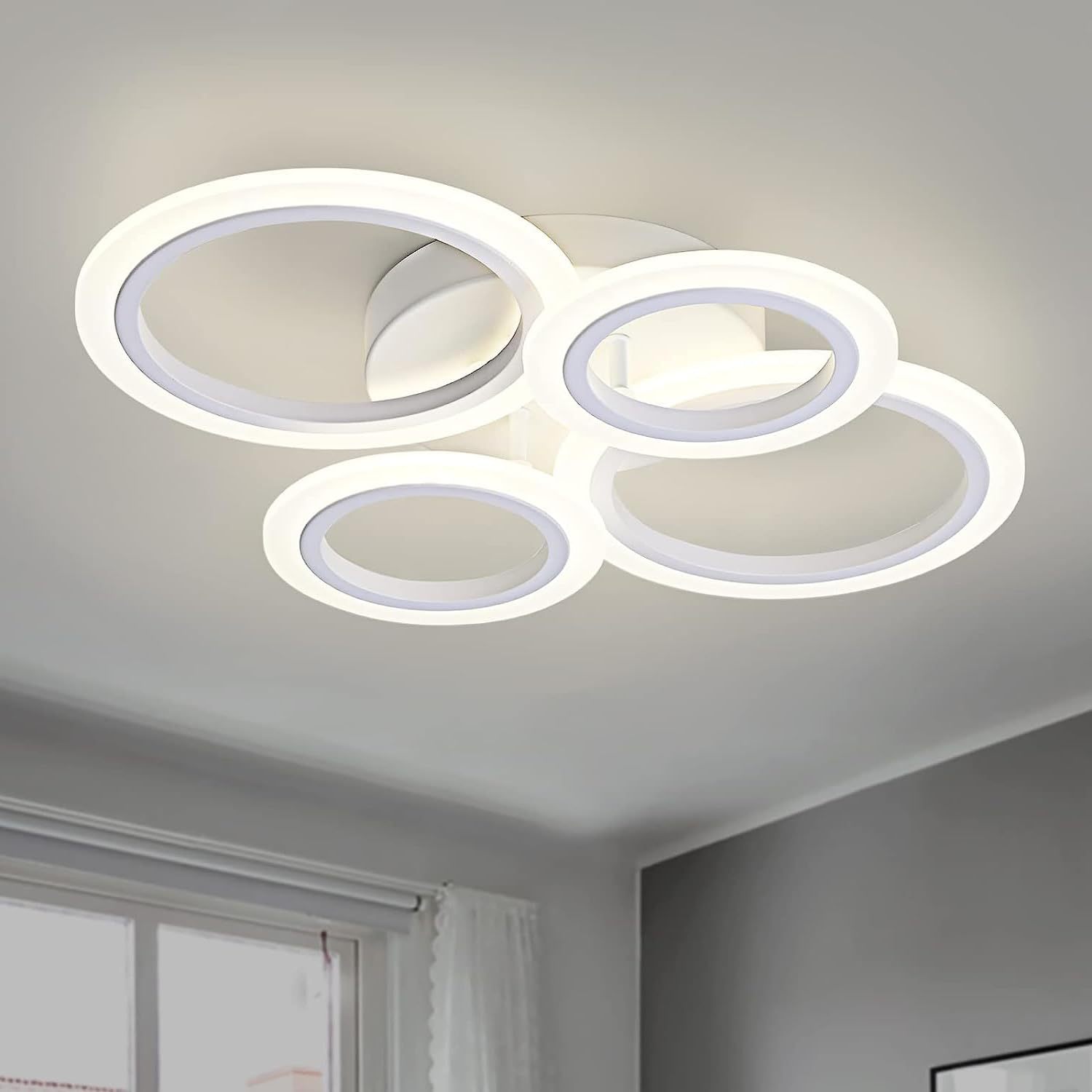 TSINYE Modern Ceiling Lights- Dimmable LED Ceiling Lamps or Living Kitchen Dining Room with Remote Control Ceiling Light