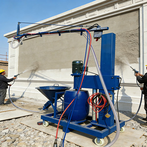 Pulvérisateur GRC de qualité industrielle 4KW, bras horizontal de 4,5 m de rayon pour <span class=keywords><strong>travaux</strong></span> de pulvérisation de plâtre en décoration intérieure et aménagement paysager - Product Image 1