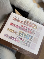 Gel à ongles EU 32 couleurs Pomelo Caramel Can Dew, collection Automne Hiver 2026, effet Maillard marron, œil de chat