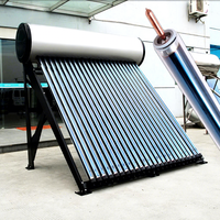 Pemanas Air Tenaga Surya Vision Solar Efisiensi Tinggi dengan Tabung Vakum Stainless Steel dan Pipa Panas Kompak untuk Penggunaan Luar Ruangan