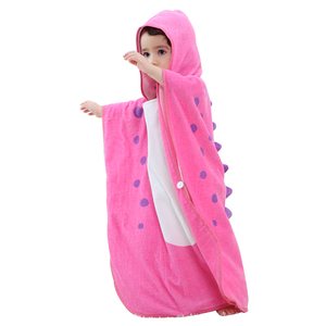Serviette de plage en coton 100% pour garçons MICHLEY, <span class=keywords><strong>poncho</strong></span> à capuche pour filles, serviettes de bain pour enfants - Product Image 6
