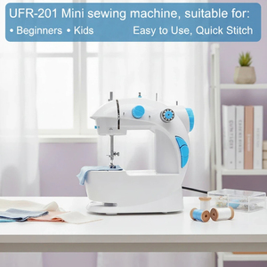 UFR-201 Macchina da Cucire Compatta e Leggera con Motore, Pedale in Ferro e Accessori per Cucito per Bambini - Product Image 4