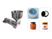 Machine de remplissage semi-automatique pour pâte et poudre |   Remplissage de verre à haute productivité pour les matériaux à haute viscosité