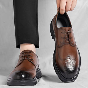 Usine En Gros Respirant Léger Antidérapant Résistant À L'usure En Caoutchouc Semelle En Cuir Bureau Hommes Doux Oxford Robe Chaussures - Product Image 5