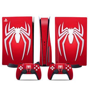 Autocollant de dessin animé Marvel <span class=keywords><strong>Spider</strong></span>-<span class=keywords><strong>Man</strong></span> pour console de jeu PS5 Slim, décoration pour enfants, vente en gros, cadeau de fête, personnalisé - Product Image 6