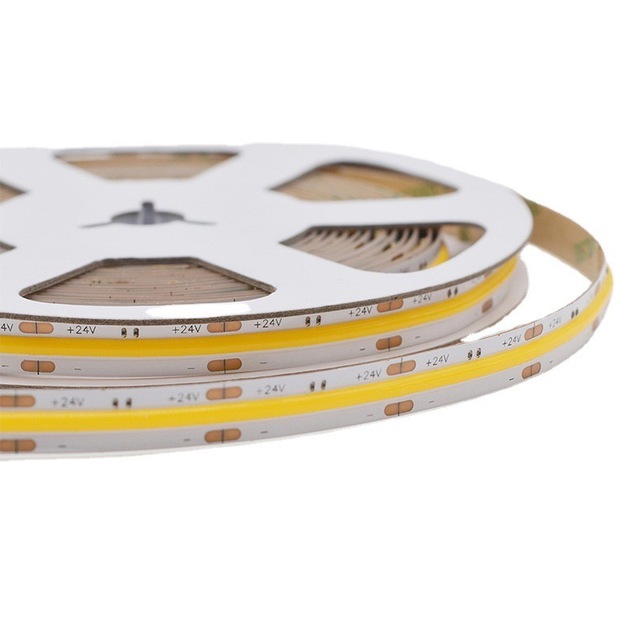 3 Years Warranty Mini Cut Led Cob Strip Light 288led 608led 12v 24v Cob Light Strip