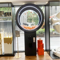 Vente chaude 100MM boules d'acier distributeur automatique grande Capsule pièce-payée Gumball Machine Capsules distributeur automatique pour location