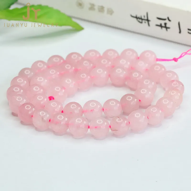 Bracelets en pierres précieuses et cristaux Bracelets de perles de cristal de guérison Bracelets en gros Bijoux Bracelets en pierre de quartz rose