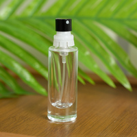 Flacons de parfum en verre pressurisé ronds, nouveau design élégant, 10ml, 15ml, 20ml, avec pompe facile sans sertissage, vente en gros