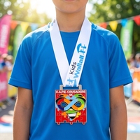 Médaille de puzzle personnalisée à emboîtement, émail coloré, récompense sportive pour événements de course amusants, compétitions de relais d'équipe, souvenir