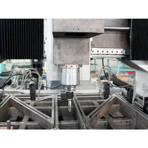 Schlussverkauf Digitalsteuerung Doppelspindel PD-Serie Gantry bewegliche Platte Stahlbohrmaschine für Planflächen Stahlturm
