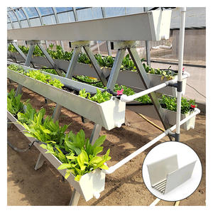 Système d'agriculture verticale NFT, <span class=keywords><strong>pot</strong></span> de culture de fraises en PVC avec design carré, canal NFT hydroponique - Product Image 4