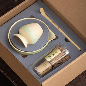 Geling 2025 vendita calda ceramica Chawan Matcha ciotola con colore sfumato miglior prezzo bambù Matcha frusta Set con scatola - Product Image 4
