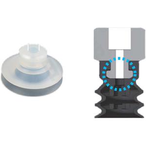 Boquilla de Succión al Vacío Potente Tianxing de Cabeza Grande, de Una/Doble Capa, de Silicona, Accesorio Neumático Industrial DP con Brazo Robótico - Product Image 1