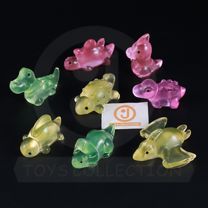 Vente en gros de petits jouets mochi miniatures, mini dinosaures, jouets anti-stress collants, animaux transparents mignons, jouets à presser en TPR, jouets sensoriels pour enfants - Product Image 3