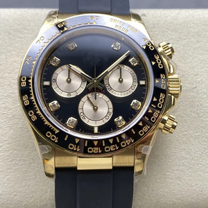 High Quality 40mm QF 126515 Mechanical Chrono <b>Watch</b> 904L Steel 4131 Movement 155g Weight Gold <b>Black</b> Dia Panda Design - Product Image 1