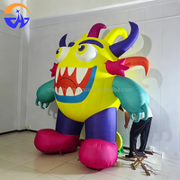 Monstre gonflable personnalisé, durable, facile à installer, coloré, pour Halloween, ambiance d'horreur, accessoire décoratif avec ventilateur intégré, en tissu Oxford