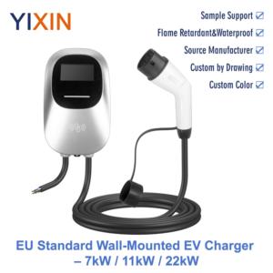 <span class=keywords><strong>Cargador</strong></span> Inteligente Wifi para Vehículos Eléctricos YIXIN <span class=keywords><strong>de</strong></span> 7KW, 11KW y 22KW con Control por Aplicación y RFID, Estación <span class=keywords><strong>de</strong></span> Carga <span class=keywords><strong>Tipo</strong></span> 2 AC para Tesla/BMW/Audi - Product Image 1