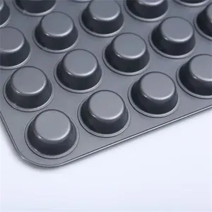 Square Mini Non-stick Coating Baking Pan Muffin Cup Cakes Mold 24 Cup Cake Baking Donut Tart Chiffon Muffin Cake Pan