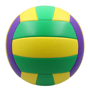 Balón de Voleibol Profesional de Cuero con Logotipo Personalizado OEM, Talla 5, Suave, Ligero, Duradero, Cosido a Máquina, para Entrenamiento en Interiores y Exteriores, de Fábrica - Product Image 1