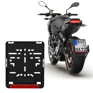 Cadre de plaque d'immatriculation de <span class=keywords><strong>moto</strong></span> noir en plastique sublimation personnalisé de haute qualité pour la taille standard de l'UE - Product Image 1